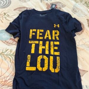 Under Armour Blue and Yellow Short Sleeve Tee